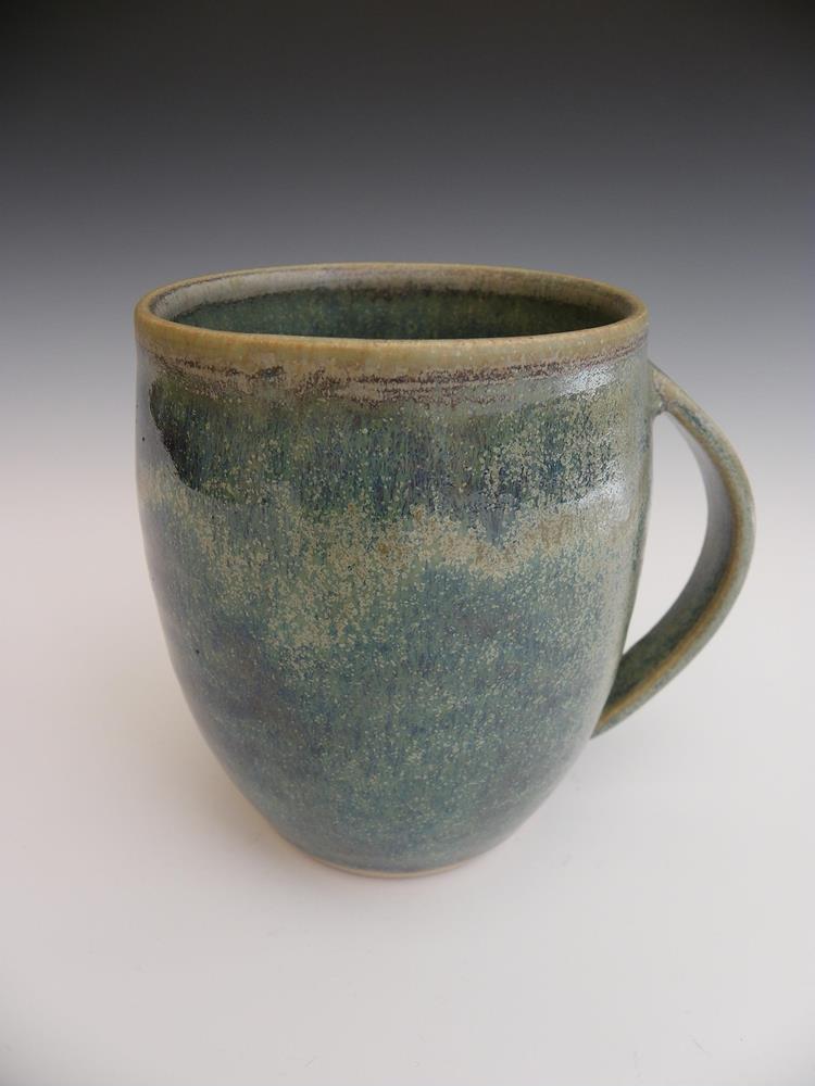 Single glazed stoneware mug,
Holds 400ml
For sale on Etsy 
